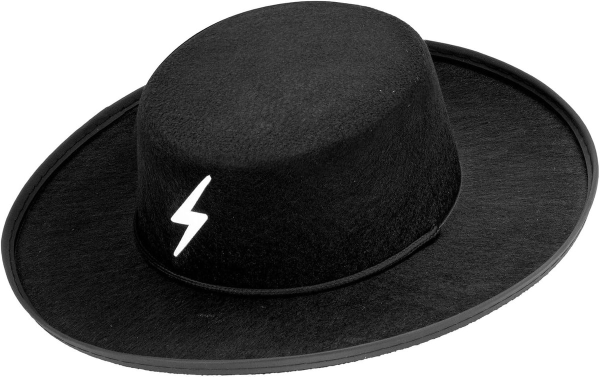 WIDMANN MILANO Party Fashion - Hoed caballero van vilt, voor volwassenen, accessoire voor gemaskerde rovers