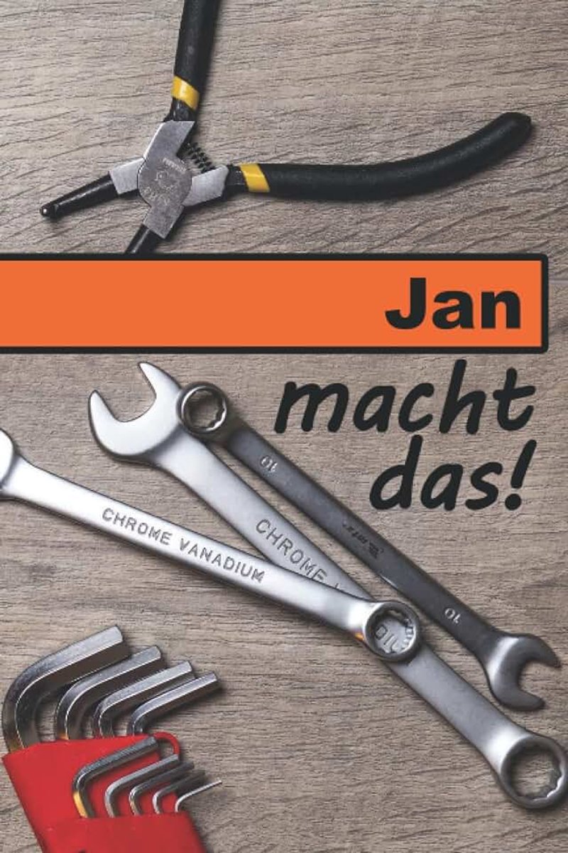 Macht das!: Ein liniertes Notizbuch im Reparatur + Werkstatt Design | Tolles Geschenk für Jan