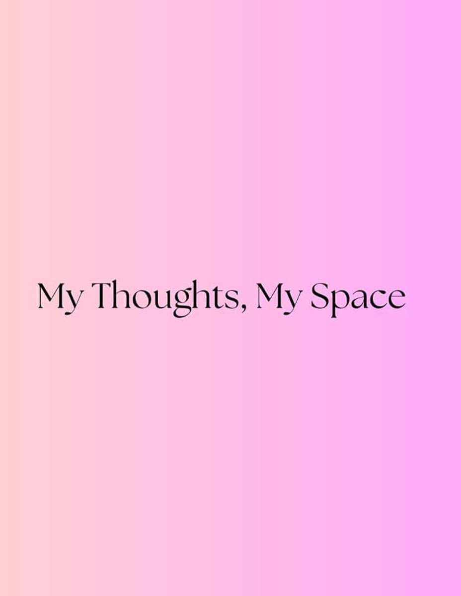 Thoughts, My Space: Minimalist Lined Notebook