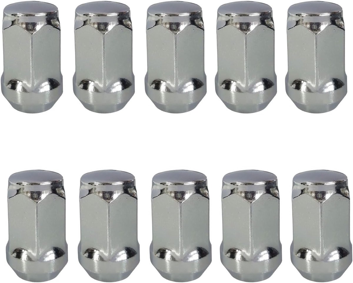 10x Lug nuts M14x1,5 tapered collar closed 60° 35mm | HEX 19mm compatible with Tesla Model 3 Model 3 Dual Motor Model S Model S D