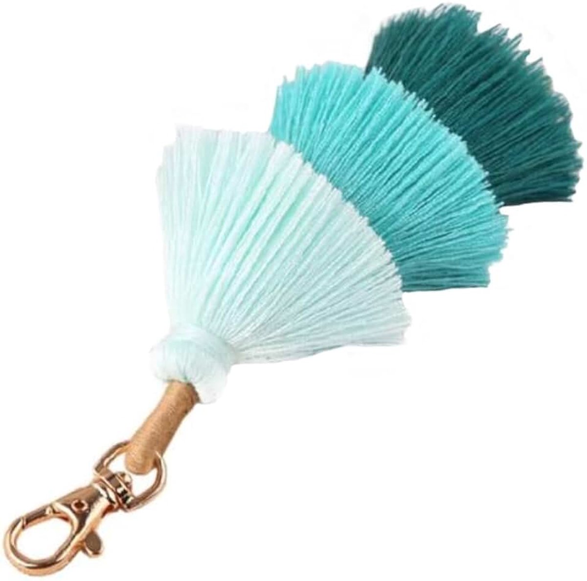 Kwastjes van Katoen Turquoise