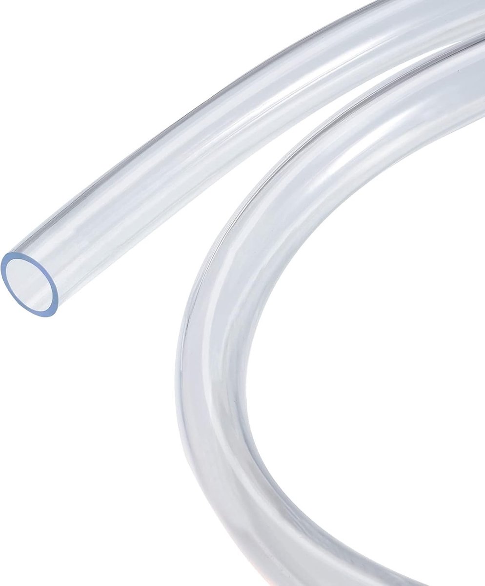 Duidelijke PVC Slangen voor Wateroverdracht - Flexibele 16mm ID Tuin- en Irrigatieslang (3Ft)