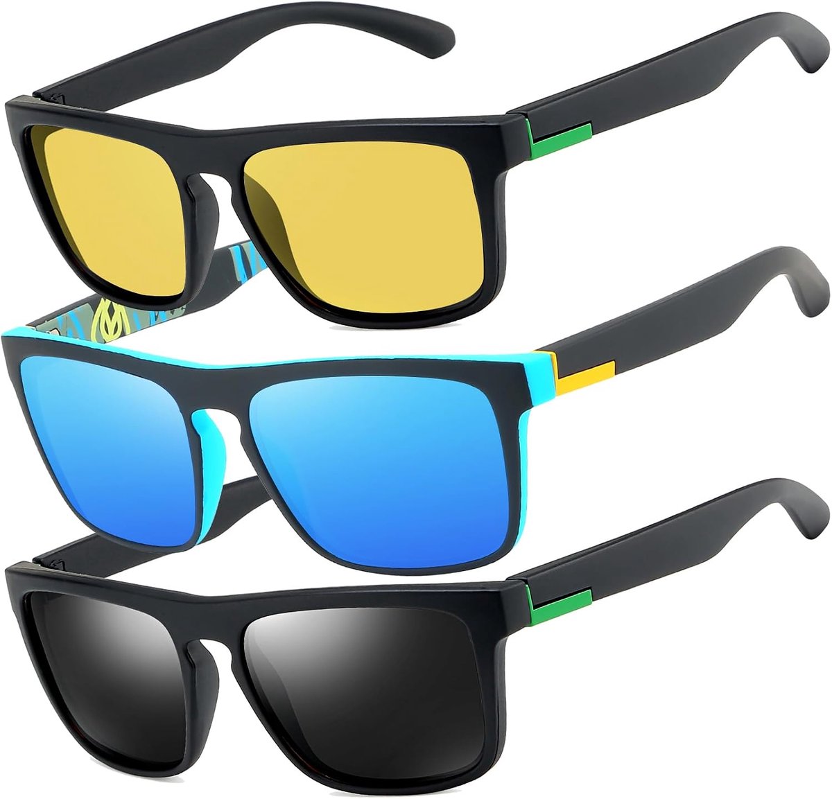 Zonnebril voor heren en dames Lichtgewicht Frame 100% UV400 Running Vissen Rijden Zonnebrillen