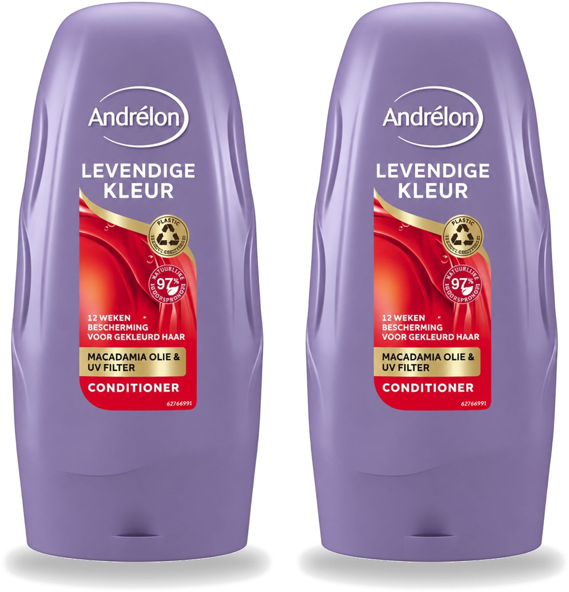 2 x Andrélon - Levendige Kleur - Conditioner - Kleurbehoud - 250 ml - Bulkverpakking - 2 stuks