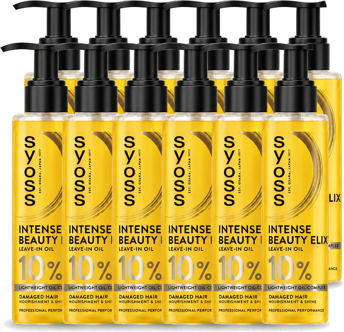 12 x Syoss - Beauty Elixir - Haarolie - Voedt & Glanst - 100 ml - Voordeelverpakking - 12 stuks