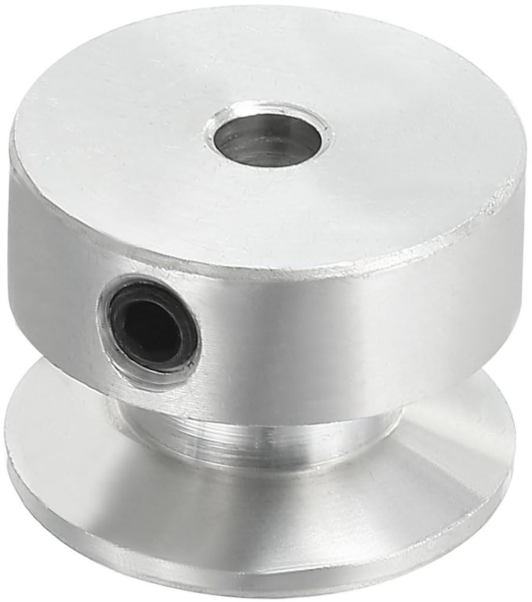 Belt Pulley voor V-Belts met 20 mm Buitendiameter en 4 mm Vaste Gaatje, Aluminium Pulley voor Efficiënte Aandrijving en Duurzaamheid