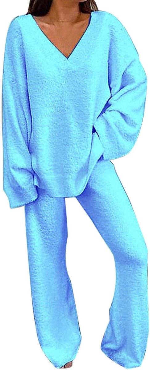 Pyjama voor dames, warm, winter, katoen, pyjamaset, winter, warm, dames,