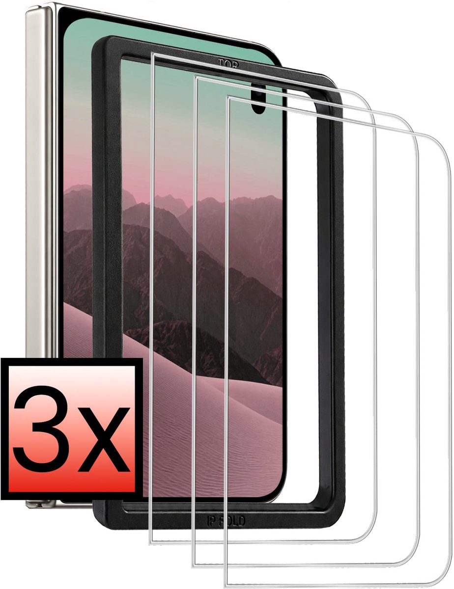 Screenprotector - 3 stuks - Geschikt voor Apple iPhone Duo - Met Installatie Frame - Beschermglas - Gehard Glas - Tempered Glass - Screen Protector - Inclusief Montage Kit