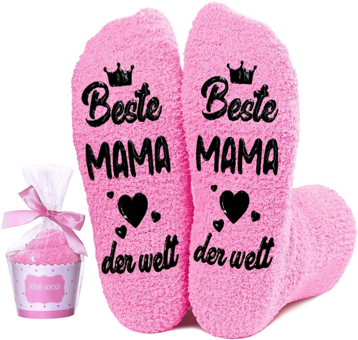 Cadeau voor verjaardag, vrouw, beste mama of oma, knuffelsokken, grappige sokken met spreuk, kleine cadeaus voor vrouwen, voor verjaardag, voor mama of oma, grappig