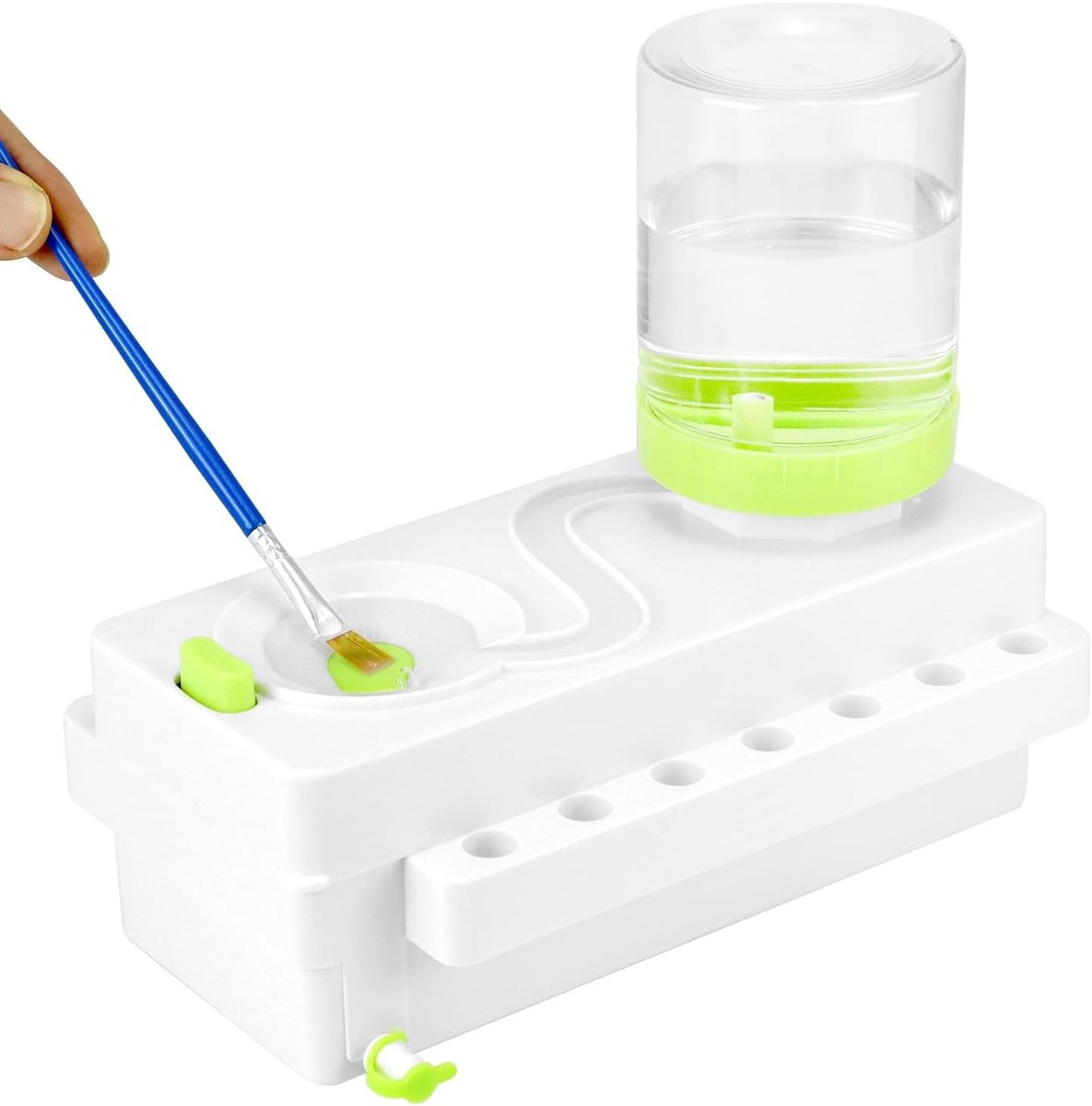 Effectieve Borstelreiniger met Watercirculatie, Borstelschijven en Groene Kleur voor Optimale Schoonmaak