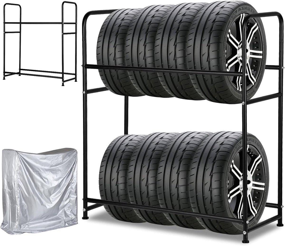 Bandenrek, 3-voudig verstelbare bandenstandaard, 8 banden, 180 kg