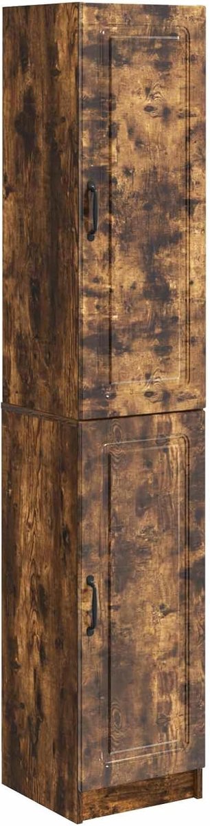 Kastset van 2 stuks, houtmateriaal, 4 planken, 2 deuren, 20 kg per plank, veel opbergruimte, voor woonkamer, gezinsruimtes, werkzones