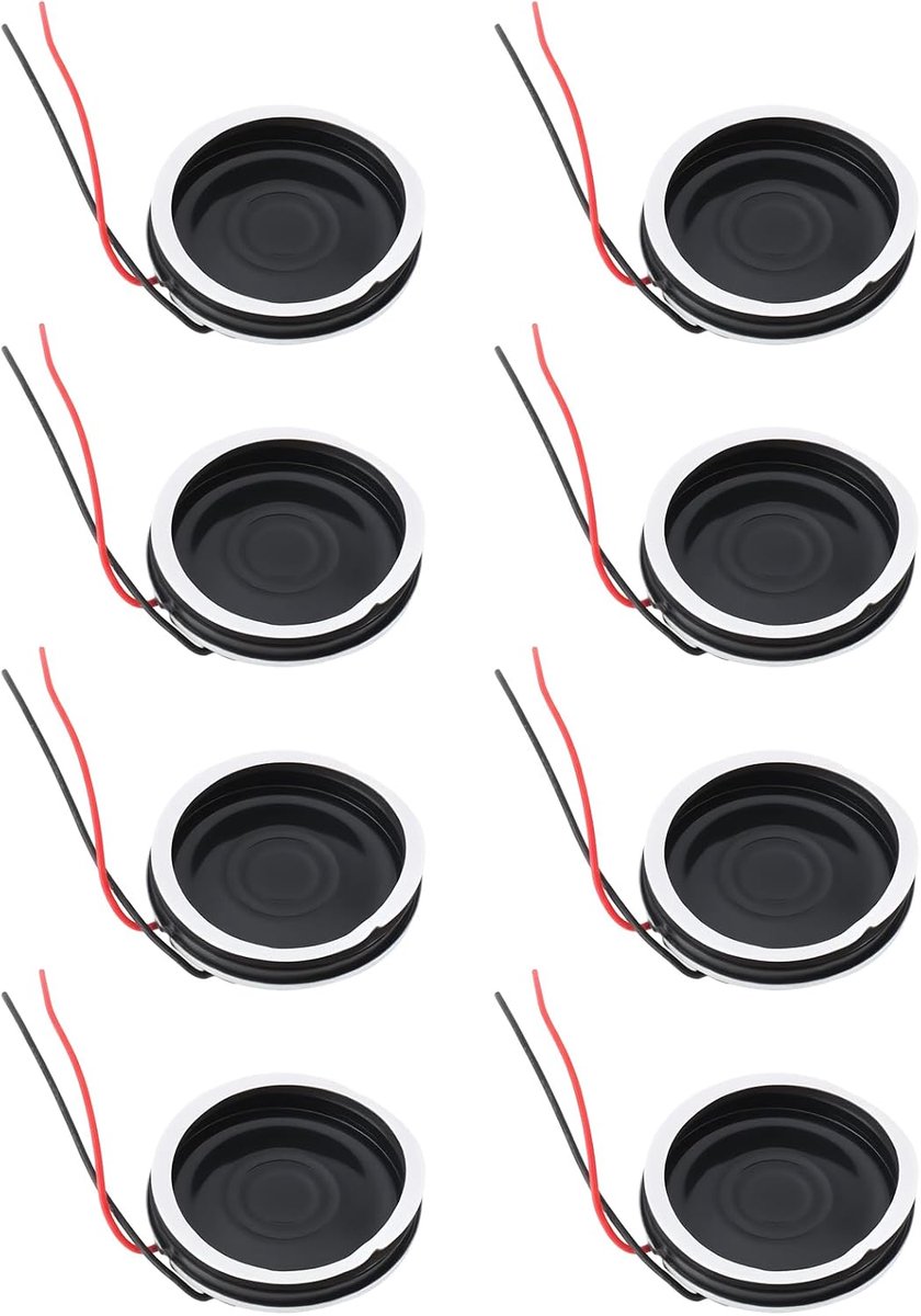 Lord of the Tools 8 stks 28mm 8Ohm 1W Audio Speaker Compatibel met GameBoy Classic