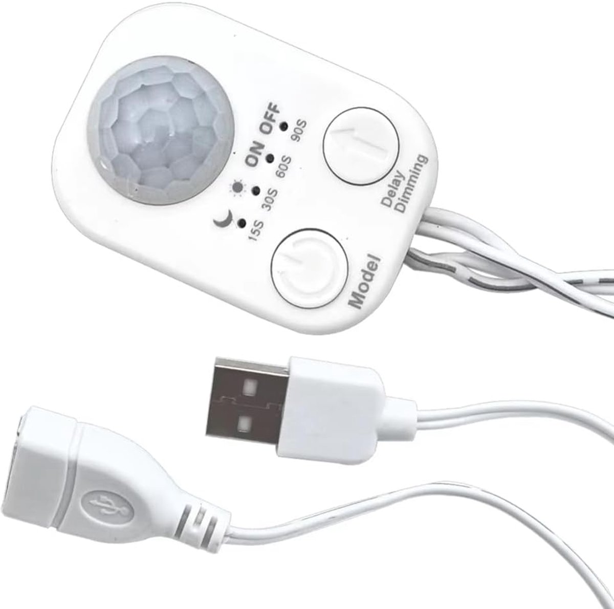 5V-24V USB aangedreven DC lichaam infrarood PIR bewegingsmelder schakelaar menselijke detectie apparaat voor LED-lichtstrips 2045-USB-W
