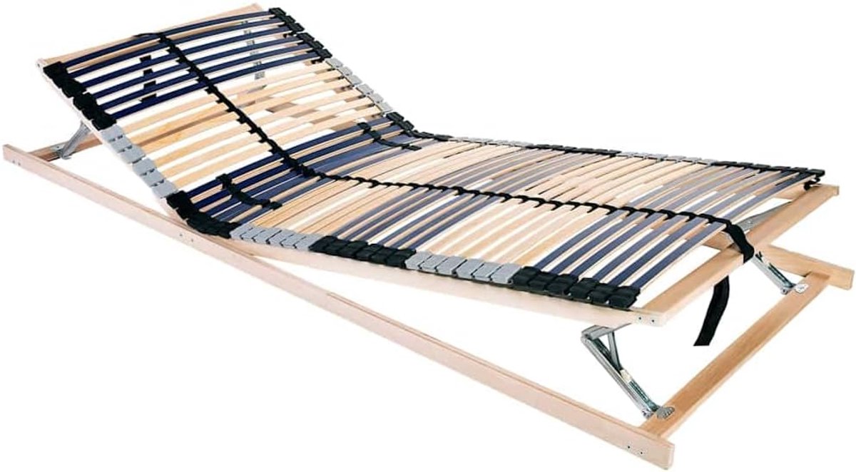 Beukenhouten lattenbodem bruin 80 x 190 cm stevig lattenframe voor matras, duurzaam en stabiel, perfect voor moderne slaapkamer en logeerkamer, eenvoudig te onderhouden met droge doek
