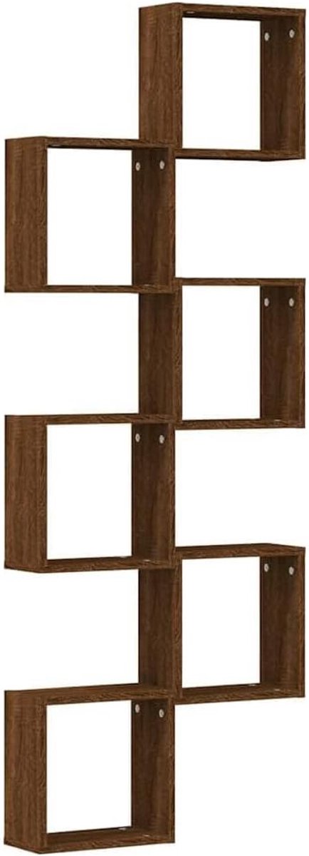 6 stuks, eiken, bruin, 30 x 15 x 30 cm