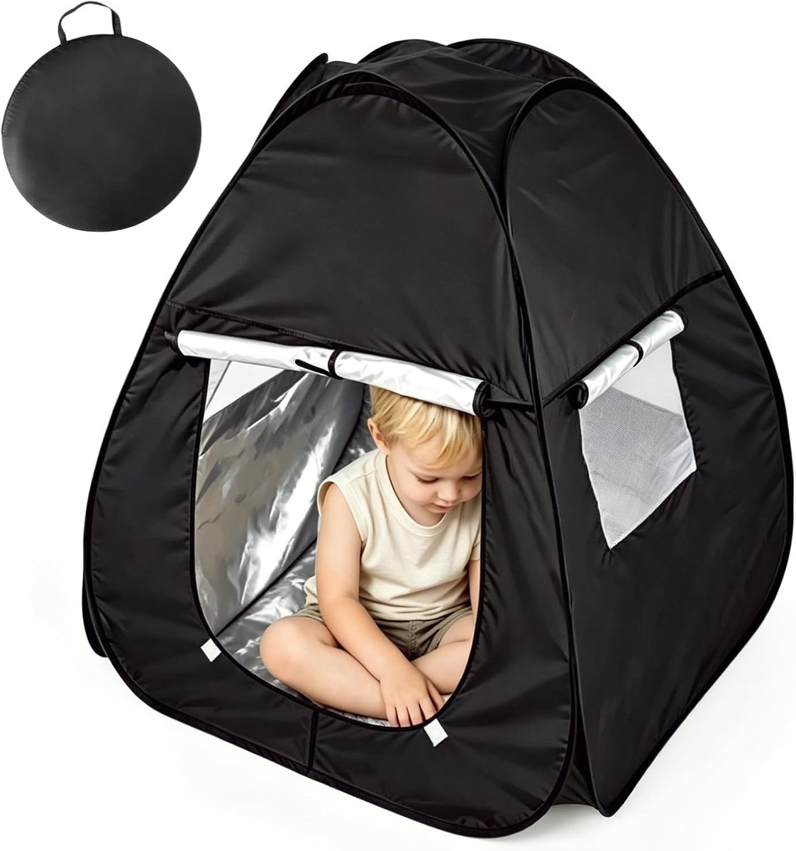tent voor kinderen, pop-up speeltent voor kinderen, kindertent, hut voor binnen en buiten, sensorische hoek, helpt bij autisme voor thuis of op school