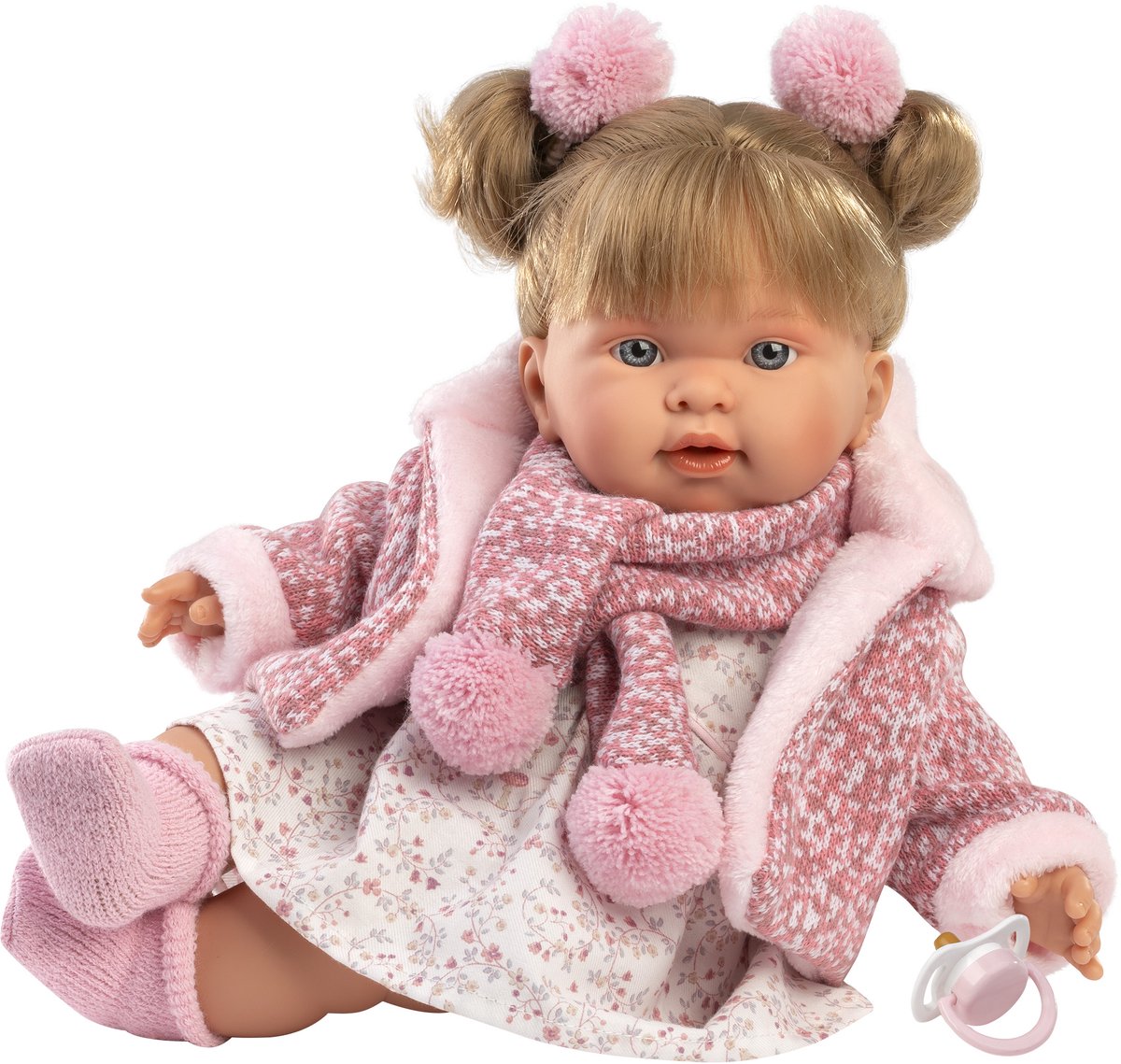 Llorens Pop Alexandra met blond haar en geluid 42 cm