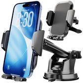 Strex Telefoonhouder Auto - Voorruit / Dashboard / Ventilatierooster - 360° Draaibare Houder - Zuignap - Voor Alle Telefoons - GSM Houder Auto