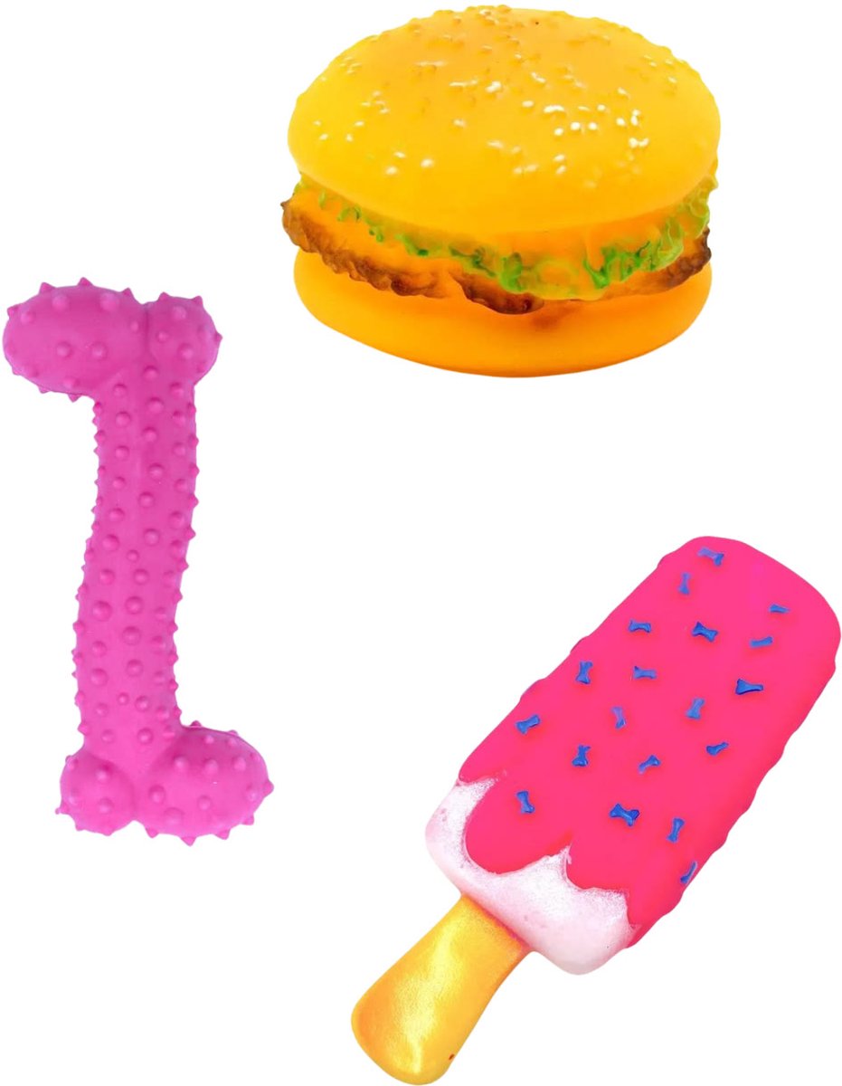 Surtep Animals set hondenspeeltjes, 3 stuks