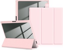 Hoes voor Onyx Boox Note Air3 C/Air 3 B/W 10,3 inch ePaper tablet, stootvaste beschermhoes met transparante harde schaal op de achterkant, roze