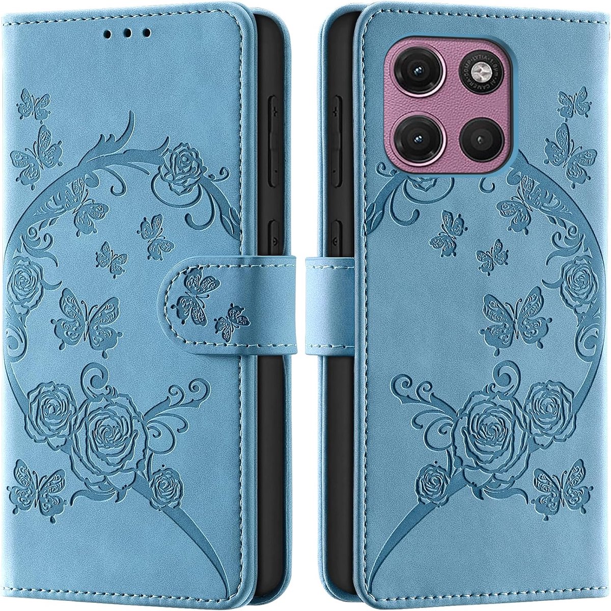 Hoesje voor Motorola Moto G17 / G17 Power / G15 / G15 Power, Lichtblauw