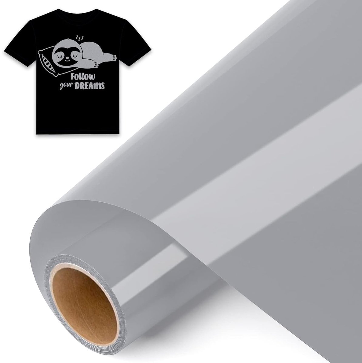 Plotterfolie voor textiel en zilver, 30,5 x 244 cm, flexfolie, voor Silhouette Cameo