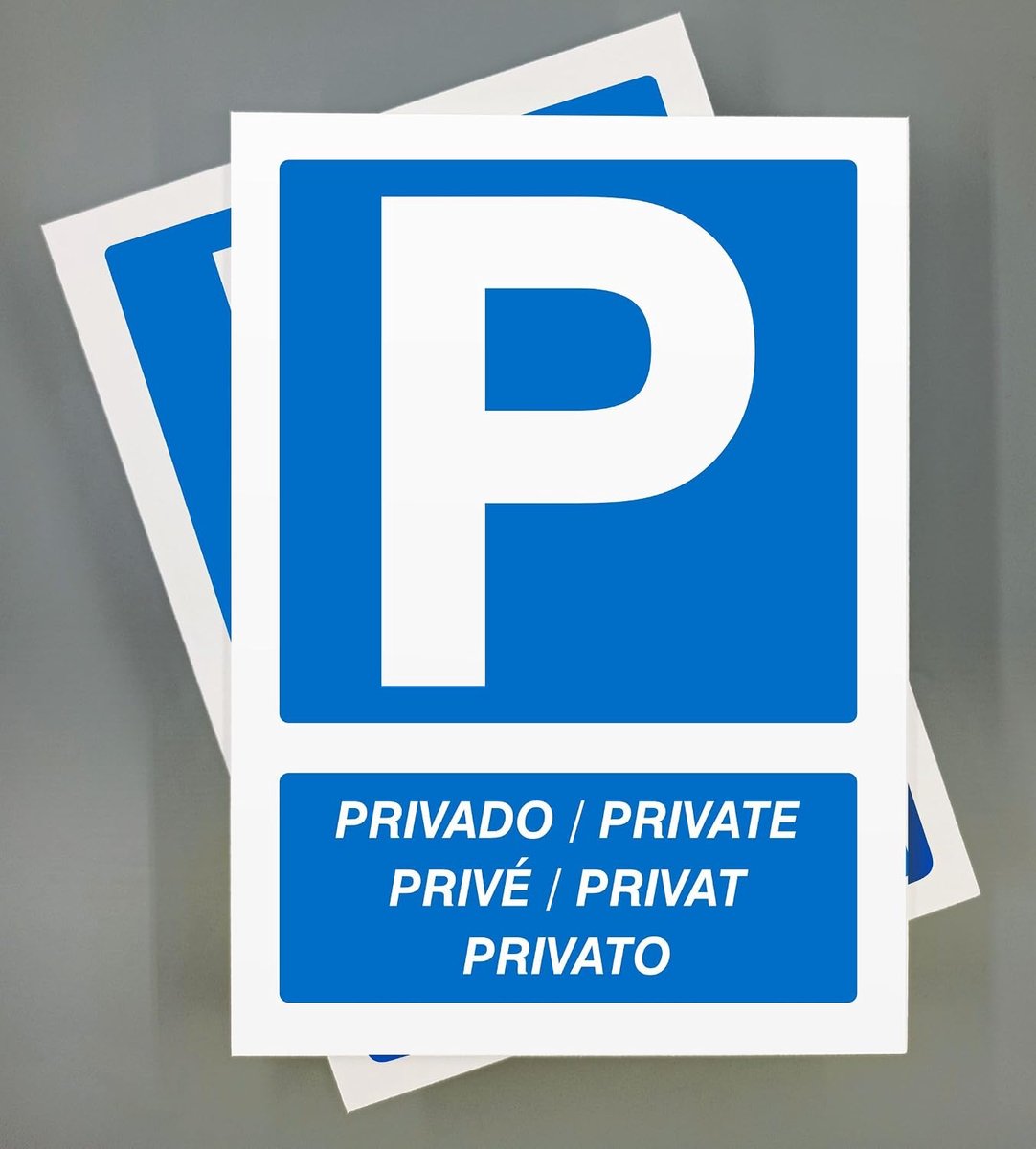Plaat voor parkeerplaats, 18 x 25 cm, van aluminiumcomposiet, 3 mm dik (privéparkeerplaats)