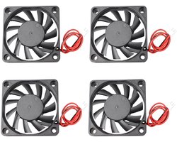 4 stuks 6010 DC 24V stille koelventilator 60x60x10mm computer CPU-systeem koellichaam borstelloze ventilator met 2-pins aansluiting voor 3D Printer PC CPU computerkasten