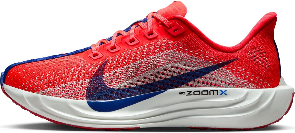 Nike W Pegasus Plus Hardloopschoenen Bright Crimson Deep Royal 9.5 US Blauw