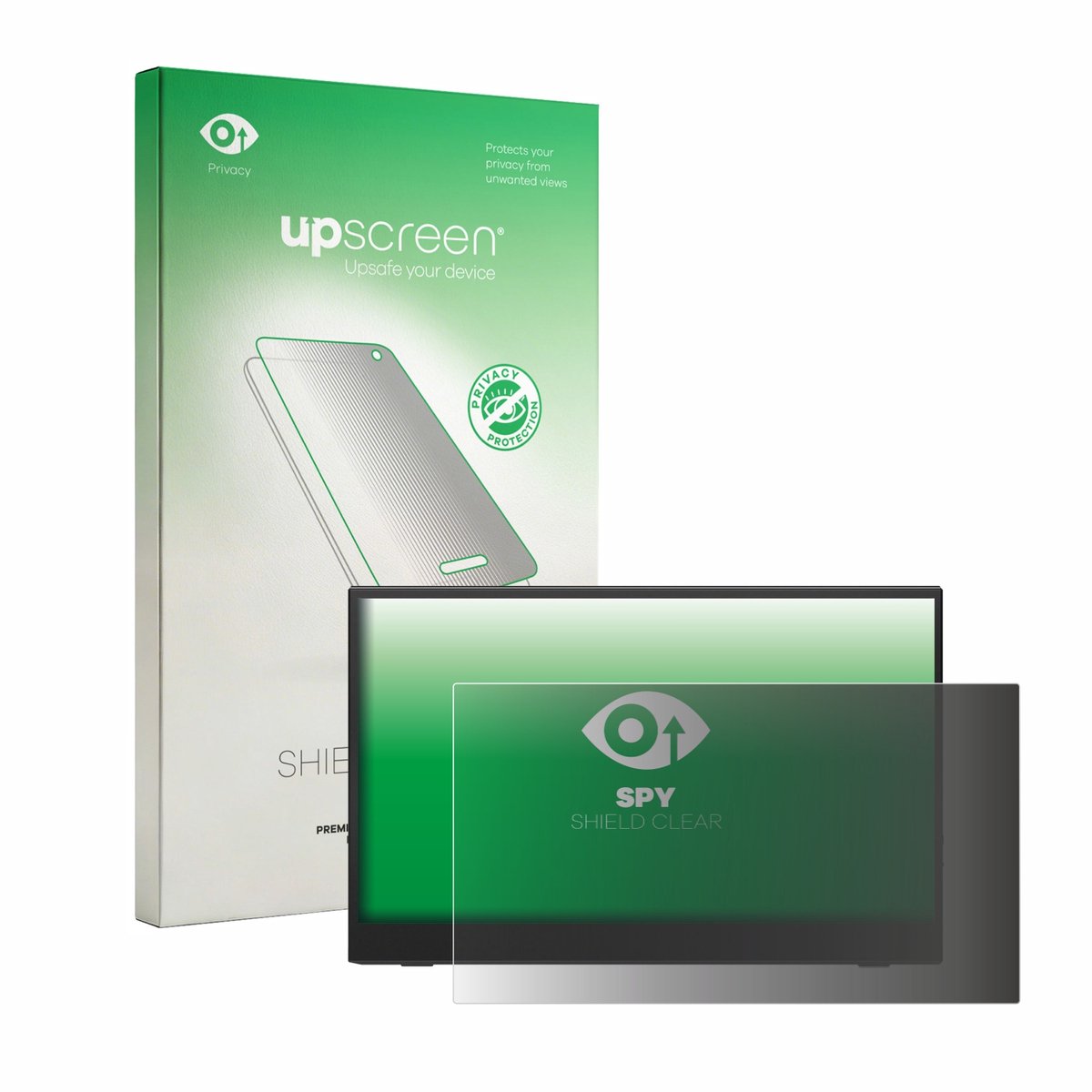 upscreen - privacy screenprotector voor UFYQL M156F04 15.6" - Folie Beschermfolie Blauwlichtfilter