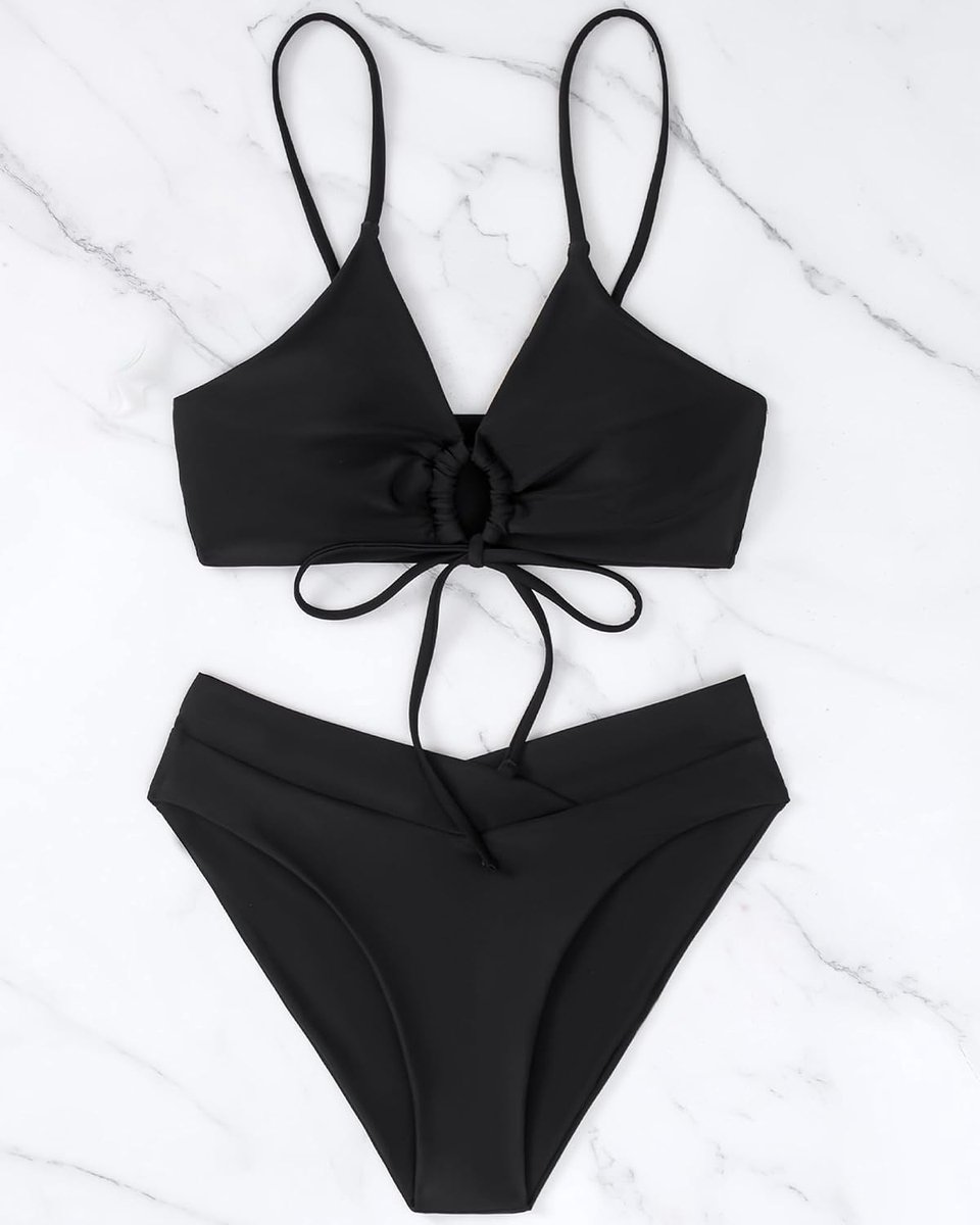 Bikini-set voor dames push-up sexy badpak tweedelig hoge taille buikafslankend strandkleding zwempak beugelloos elegante zomerbikini-sets met vullingen