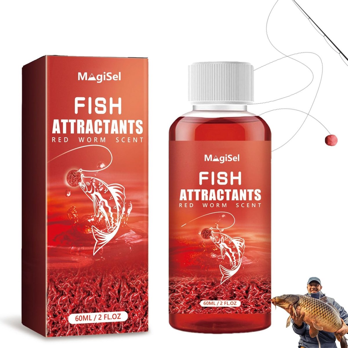 Natuurlijke Vissenscent Attractanten voor Effectief Aas, Geconcentreerde Geuren, Visvangst en Buitenactiviteiten