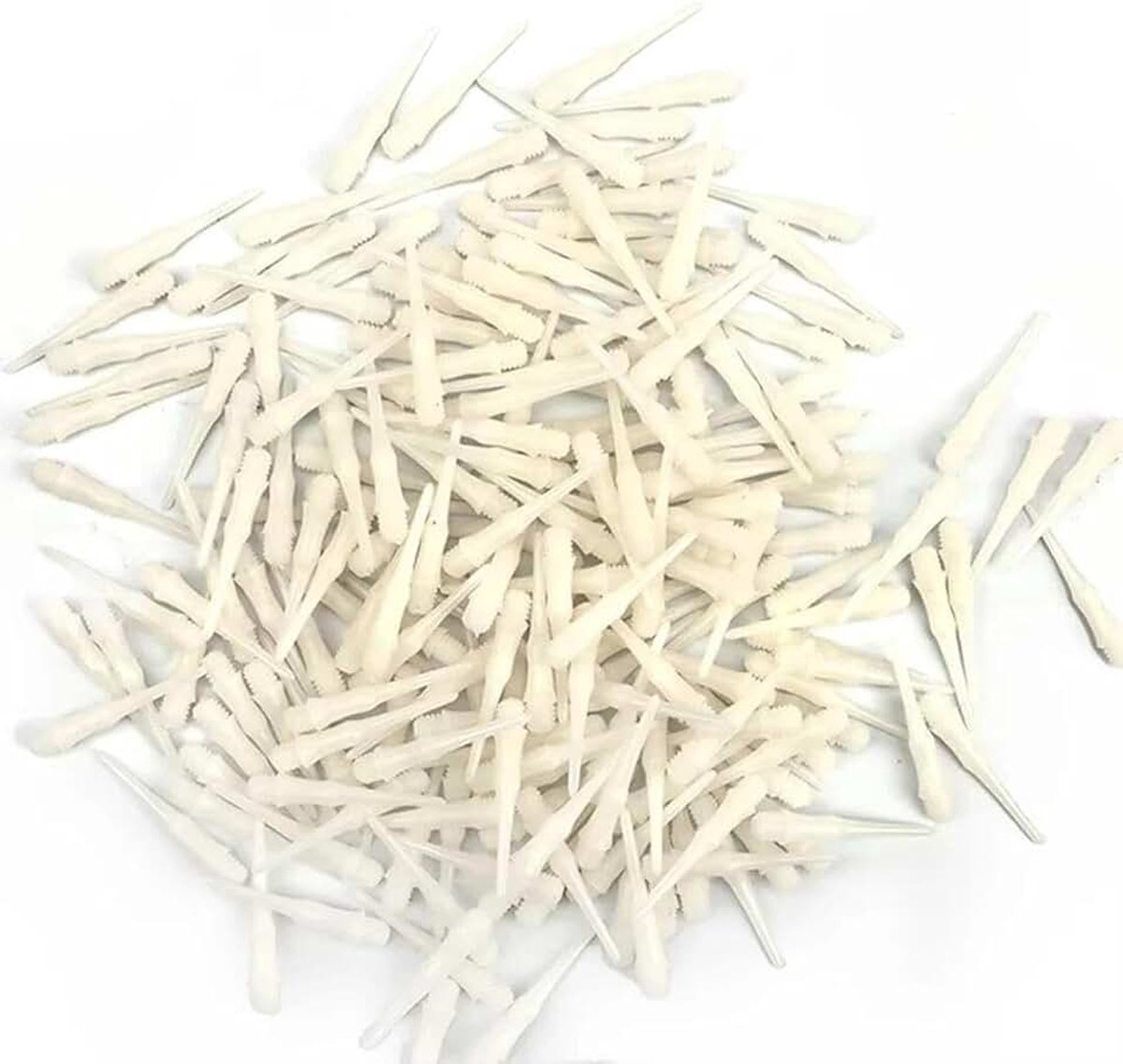 Dartpunten, 27 mm dartpunten, zacht, 2BA witte dartpijlen, kunststof punt, punten voor professionele wedstrijden en hobby