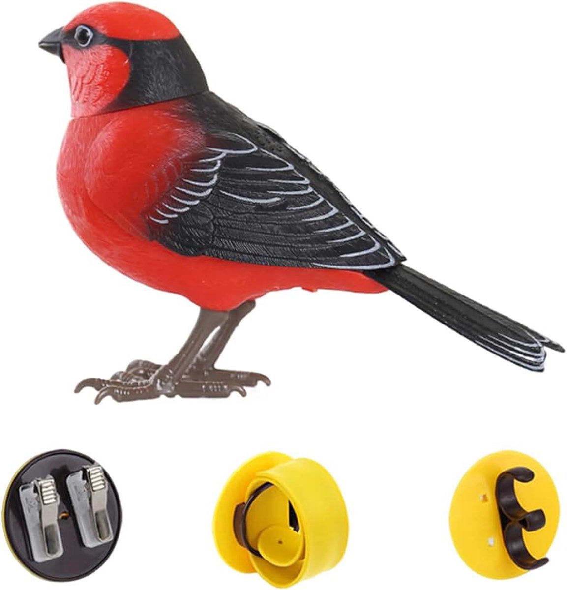 Vogelspeelgoed - Interactieve Elektronische Tuimelende Vogel Met Muziek, Realistische Zangvogelfiguur, Leuke Elektronische Company, Vogelspeelgoed x Realistische Zangers,