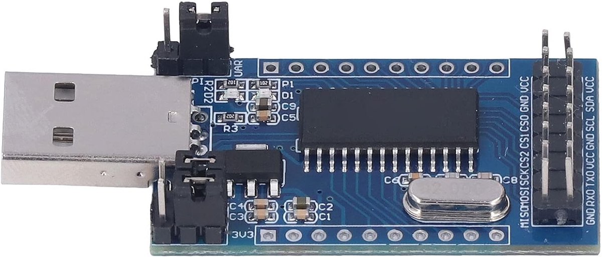 Seriële Poortadapter, CH341A Spaander Uitbreiding USB Converter Module Naar UART IIC SPI TTL ISP EPP MEM Voor Programma Debugging