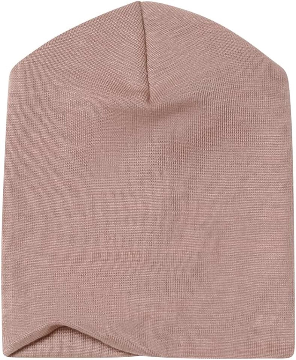 Natuur, baby- en kindermuts dubbellaags, 70% wol (kbT), 30% zijde