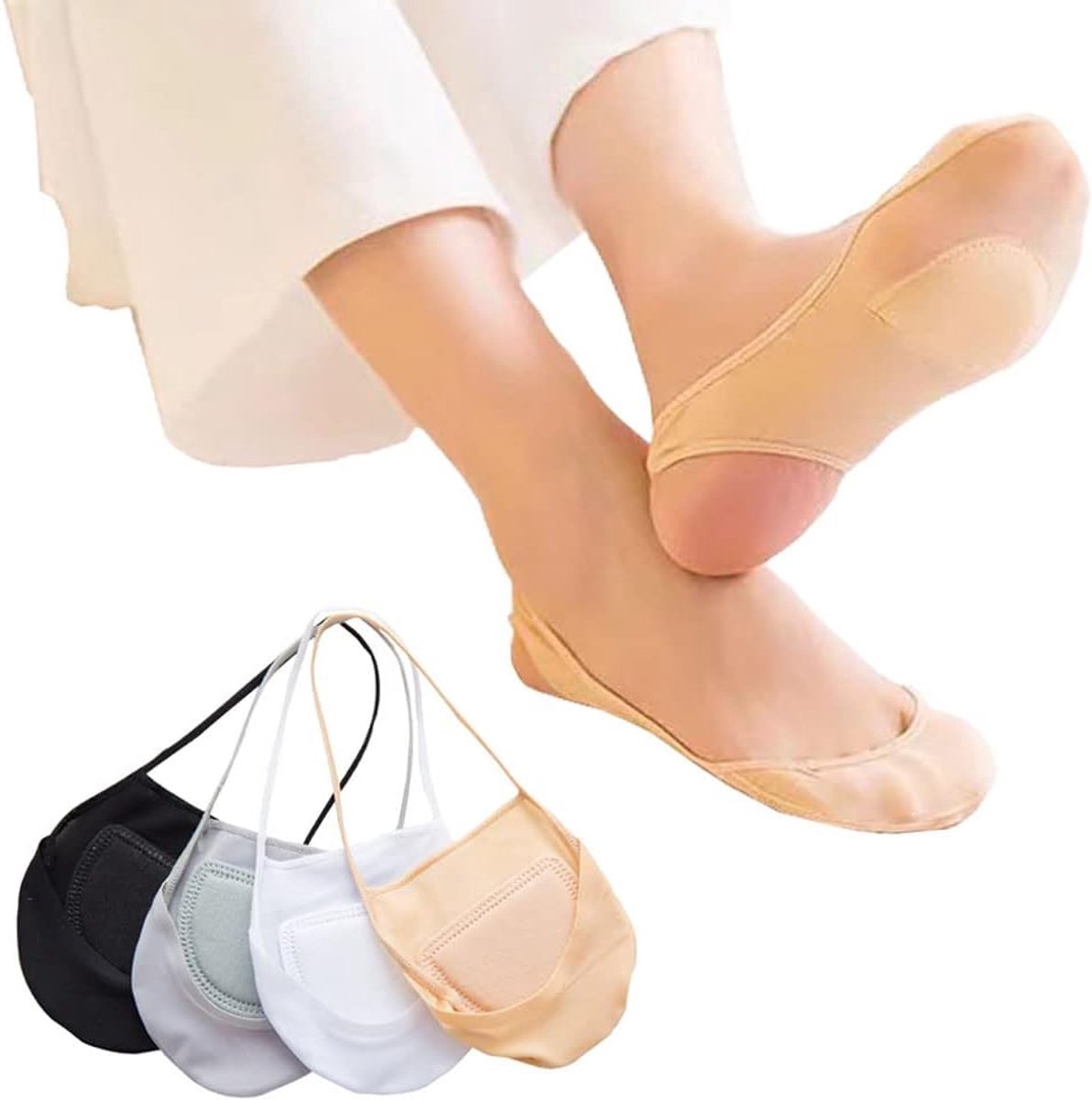 Sokken, damessneakers, onzichtbare sokken, sokken voor dames, maat 35-38, voetjes en sneakersokken voor dames