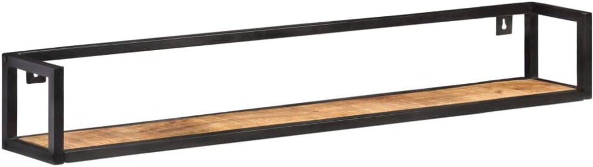 Planken voor muren badkamer plank boekenplank wandplank keuken - wandplanken 2 STK. 120 cm ruw mangohout voor slaapkamer kantoor woonkamer balkon