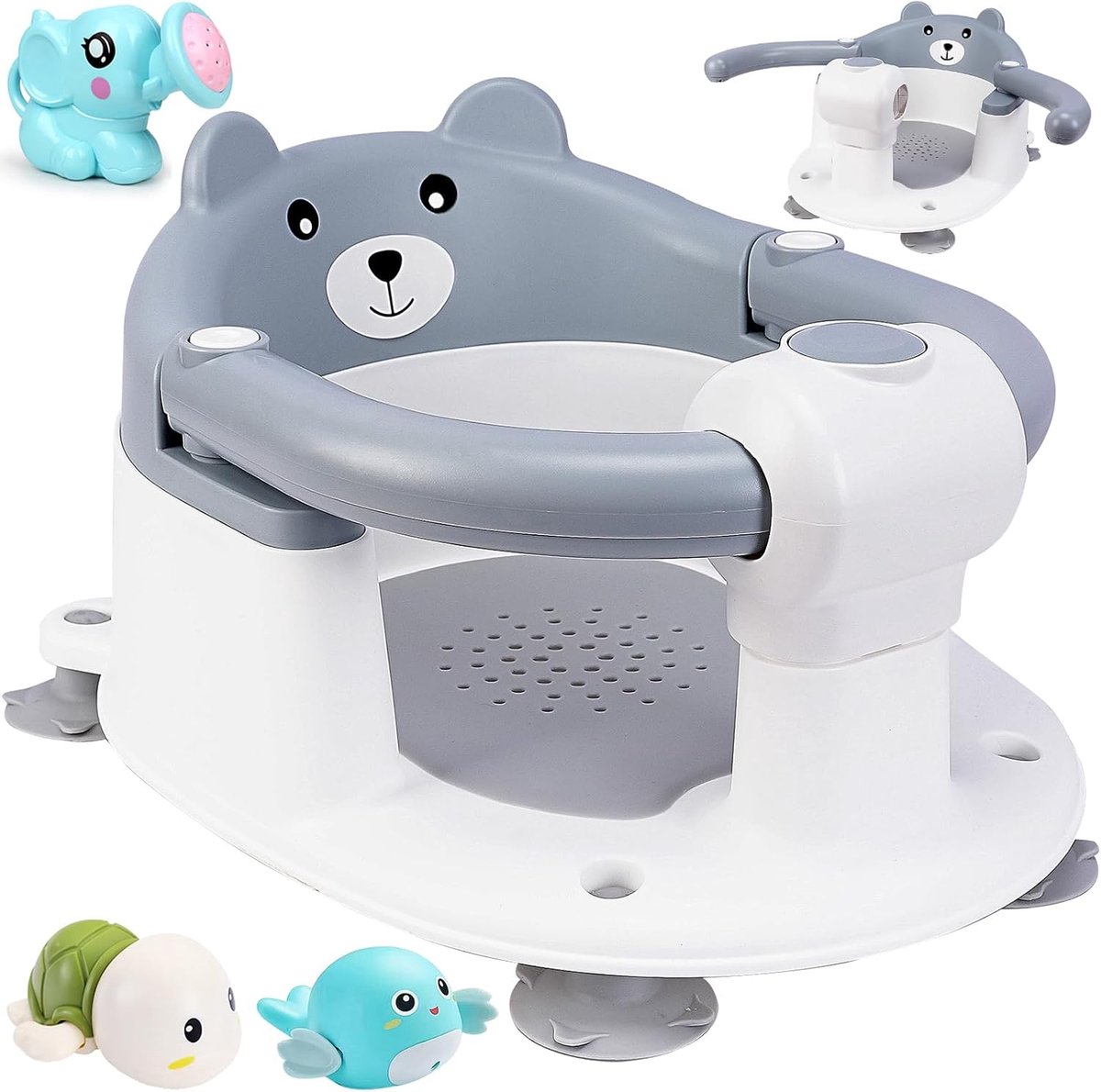 Badzitje voor Baby's,Babybadzitje,Ergonomische Antislip en Veilige Badstoel