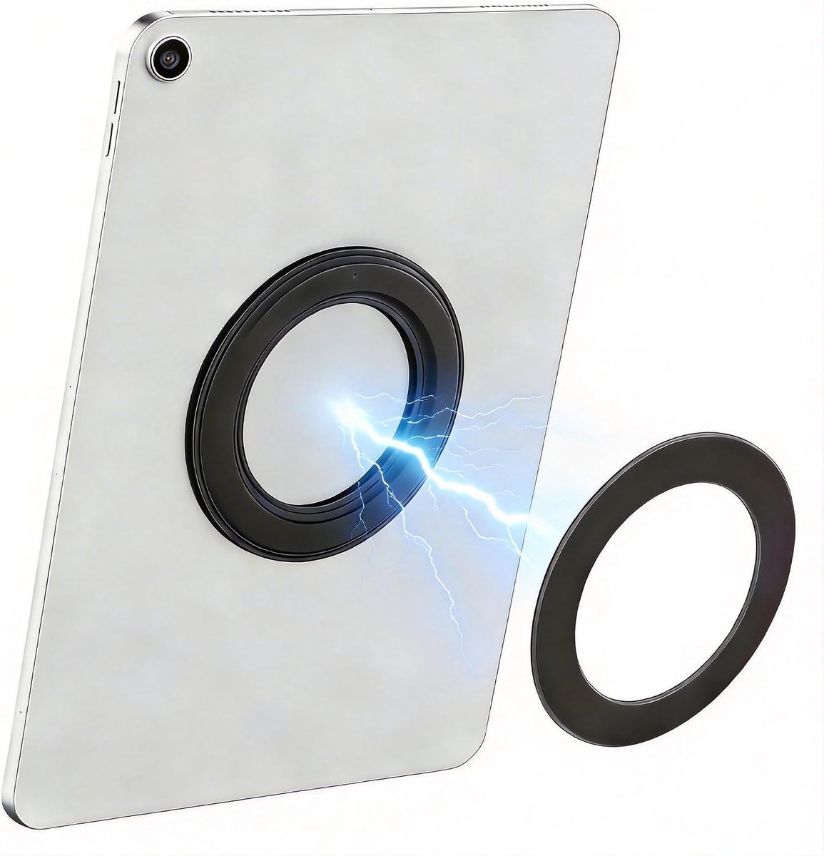 Wandmontage Tablet Houder voor iPad 10e Gen M5 M4 M3 | Sterke Magnetische Bevestiging met Lijm | Handsfree Magnetische Ring voor Gebruik Keuken, Badkamer, Auto, Kantoor
