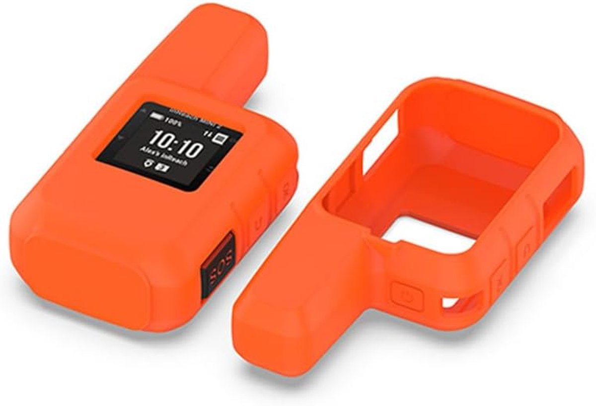 Case voor Garmin inReach Mini 2, Anti-shock Zacht Silicone Beschermhoesje, Licht Gewicht-Oranje