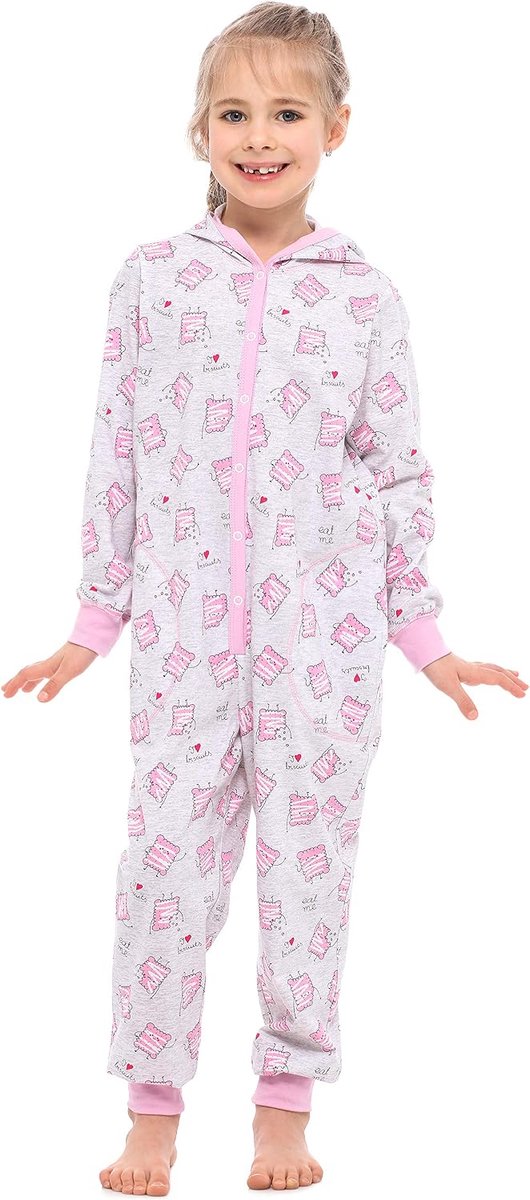 Style Meisjes Onesie Slaapoverall met een Capuchon MS10-223