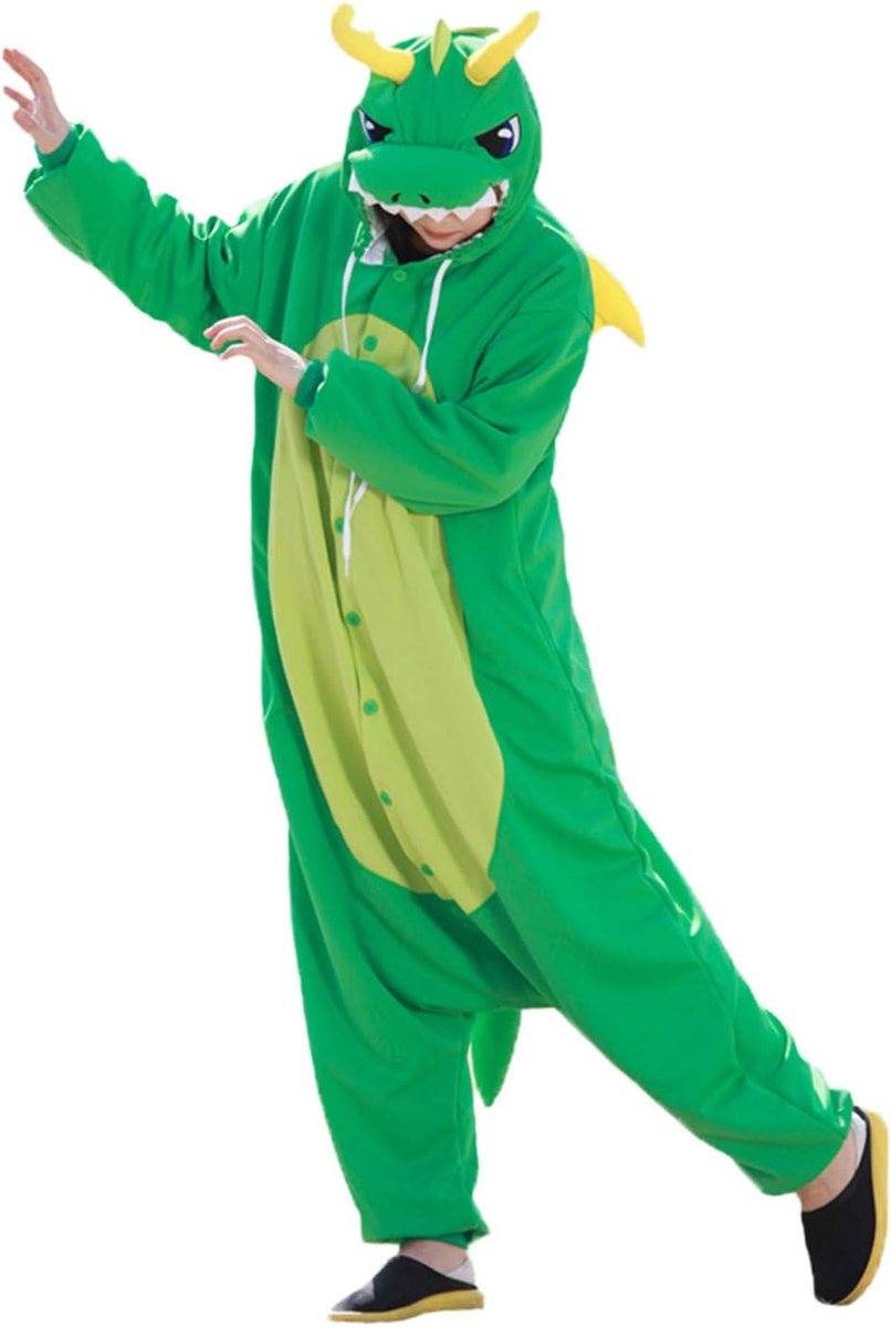 Wotogold Animal Black Dragon Pyjama Unisex Volwassen Cosplay Kostuums
