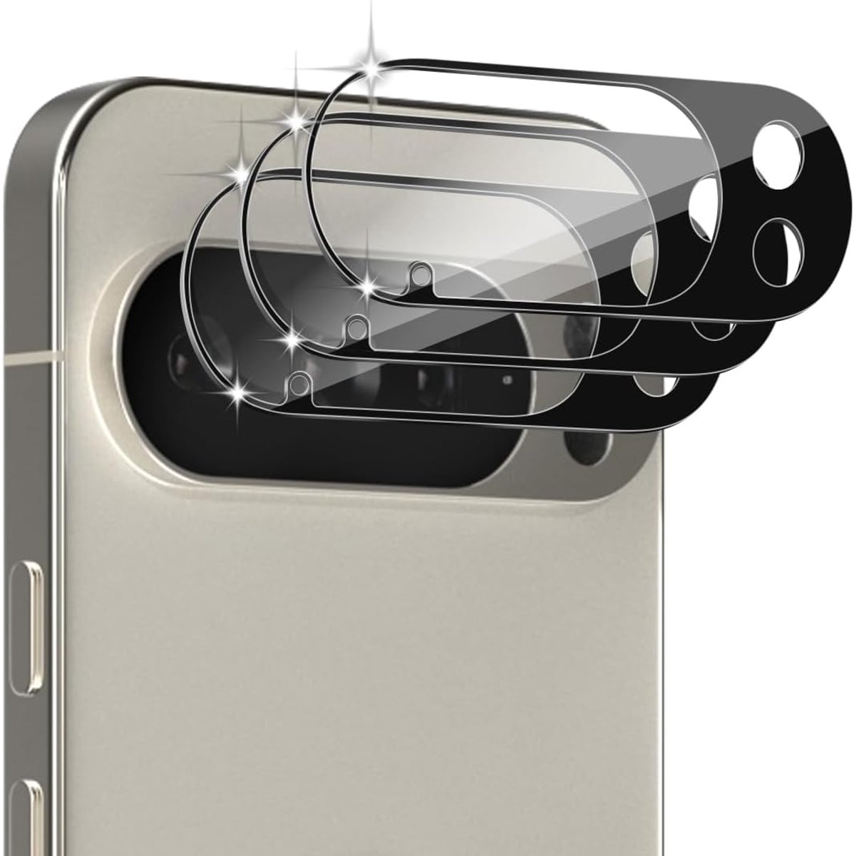 Camerabescherming voor Google Pixel 10 Pro camera, pantserglas, 3
