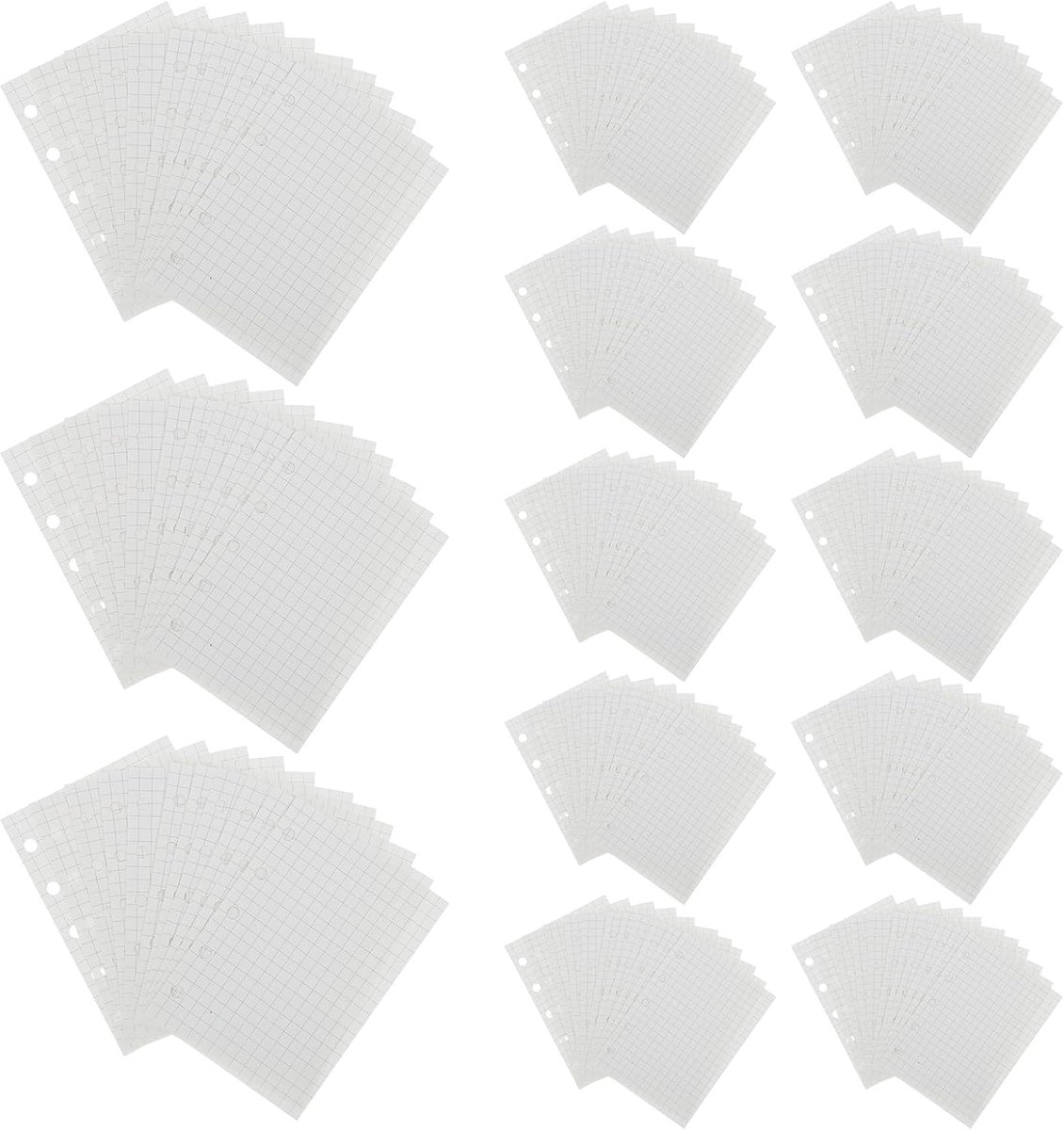 20 Stuks Navulbaar Plannerpapier Gelinieerd Gestippeld voor Mini Binder Per Boek Losse Bladvulling voor Flexibele Agenda-organisatie