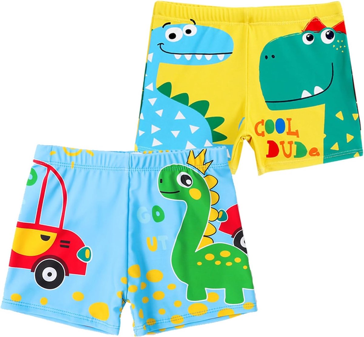 2-pack jongens zwemshorts 5-13 jaar grote jongens badmode dinosaurus kinderzwembroek