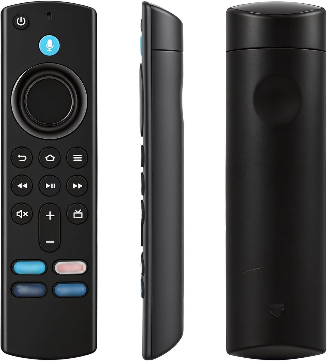 Spraakafstandsbediening (3 generatie) compatibel met TV (2 en 3 generatie), TV 4k/4k Max/Lite/Hd, TV Cube (2e en 3e generatie), Bluetooth-afstandsbediening MET 4 sneltoetsen