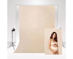 Foto Studio Achtergrond Beige 2 x 3 m / 6,5 x 10 ft Retro Fotografie Achtergrond Bruiloft Foto Achtergrond Eenvoud Thuis Fotografie Fotocabine Achtergrond Portret Lichtbruin