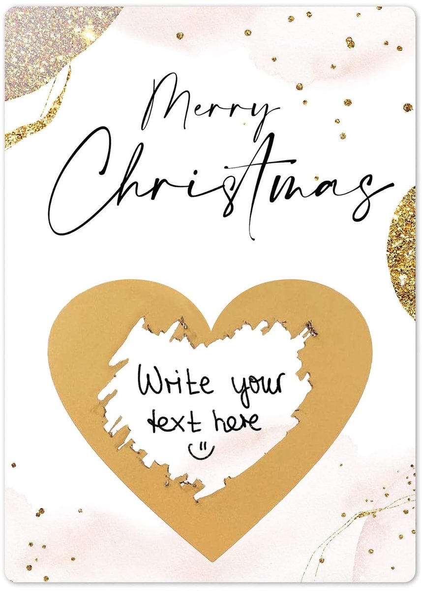 Coon Kerstkaart Merry Christmas Rubbelkaart - Gepersonaliseerde kerstkaart